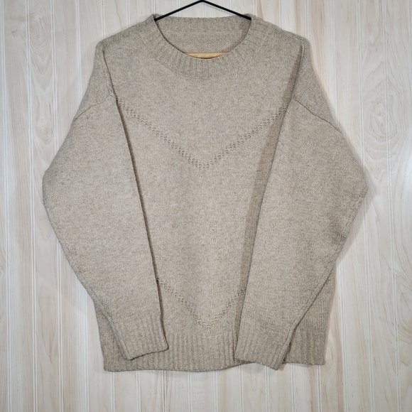 SHEIN Cream Men's Knit Sweater Sz Lg - Picture 4 of 5